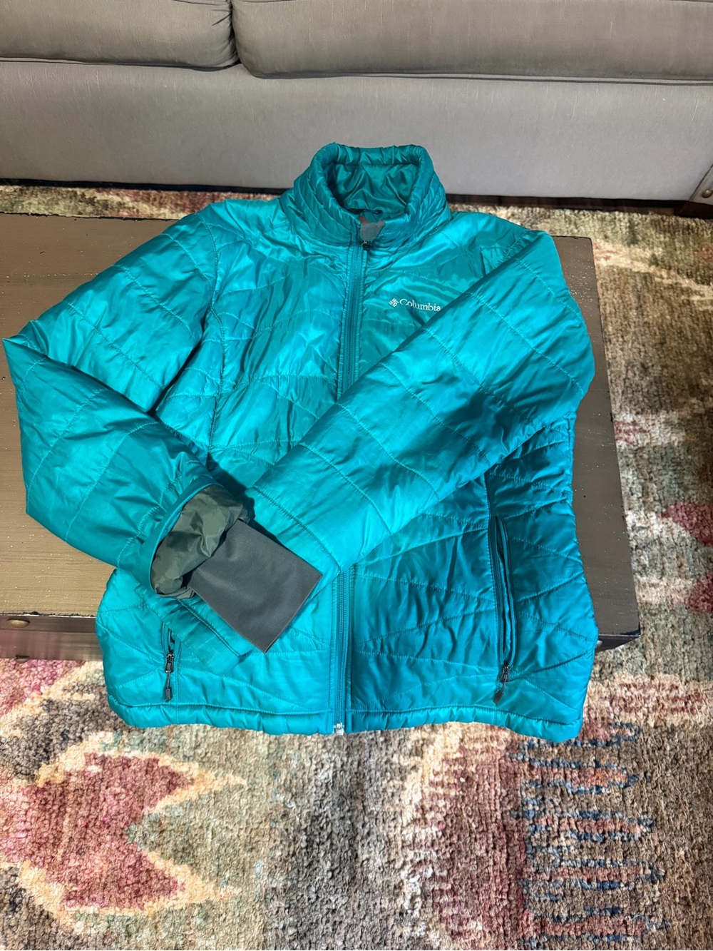 Columbia Teal Packable Quilted Jacket